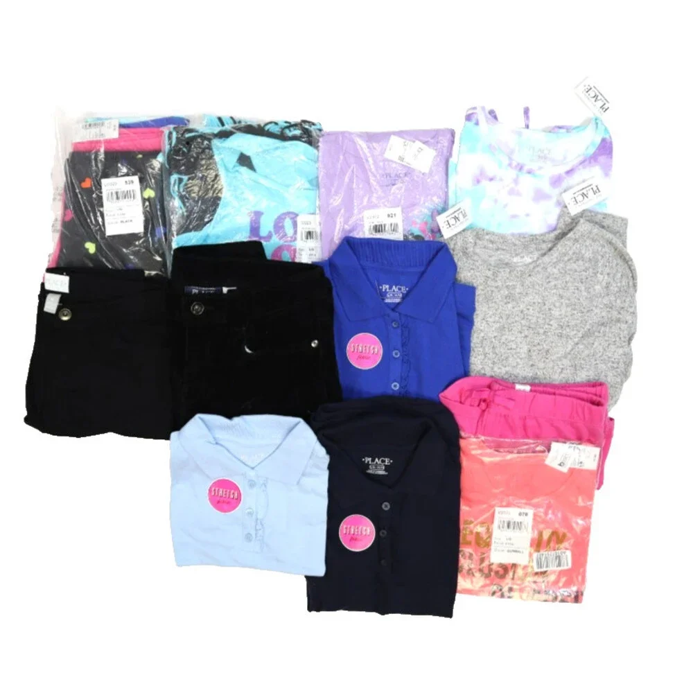The Childrens Place Lot Of 15 Girls Size Large 10/12 Mixed Season Tops Bottoms
